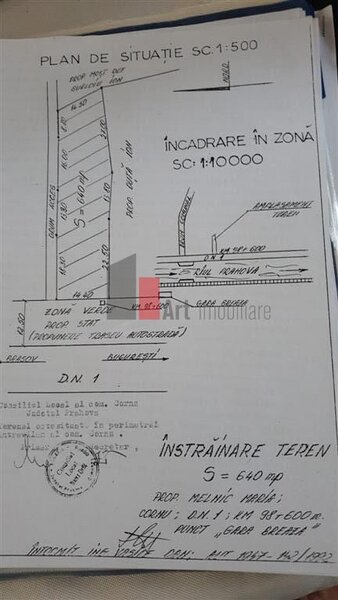 Teren de vanzare Breaza Prahova iesire la DN 1